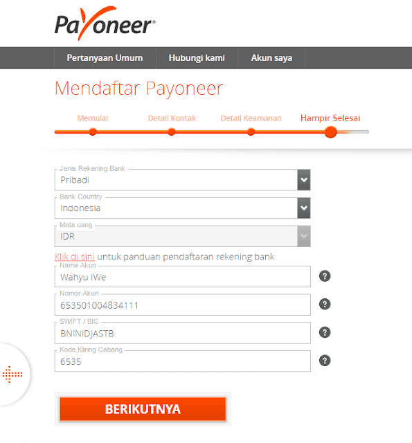 Kartu Kredit MasterCard Gartis dari Payoneer