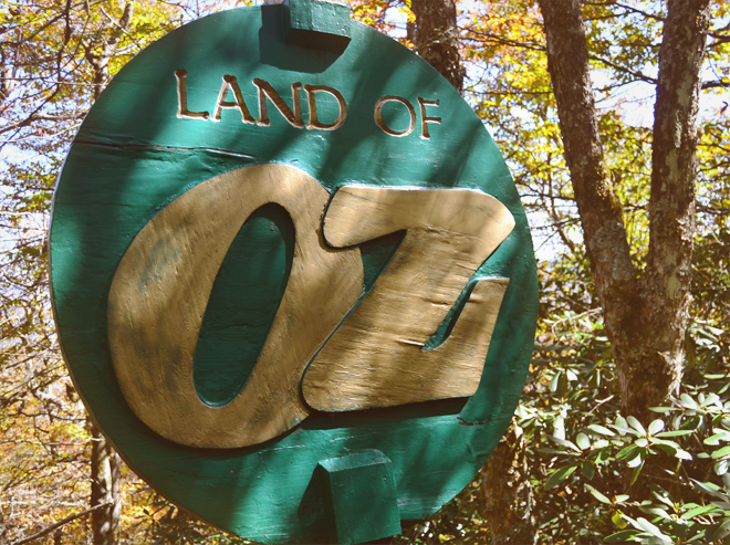 Land of Oz sign