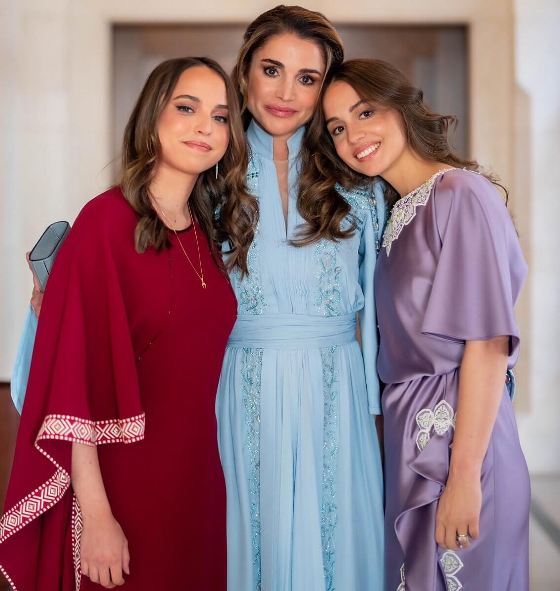 Queen Rania congratulated her daughters upon their birthday