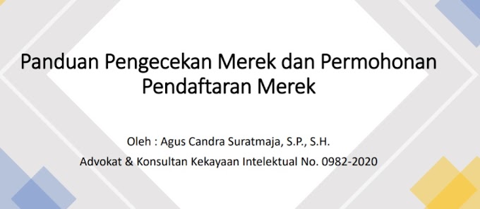 Free Ebook Panduan Pengecekan Merek dan Pendaftaran Merek