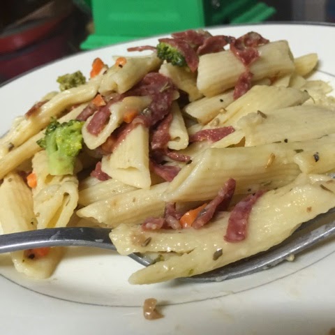 103/2015 : Creamy Mushroom Penne Pasta