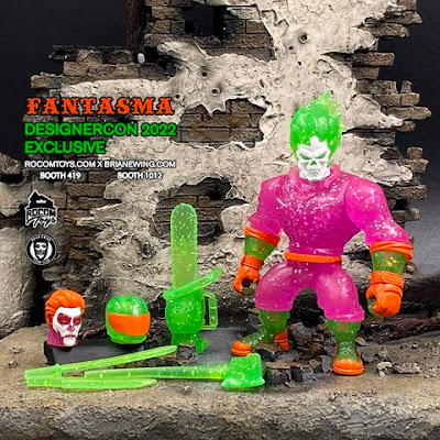 Designer Con 2022 Exclusive Fantasmas Del Motorista Action Figure by Brian Ewing x Rocom Toys