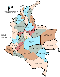 Kolumbia - Hartat gjeografike në Kolumbisë