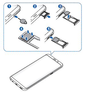 How to insert SIM on Galaxy S8