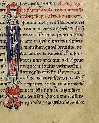 Manuscript Vita of St. Anselm, detail