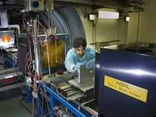 The radiation beamline at NASA's Space radiation lab in Brookhaven.