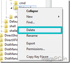 removing items from desktop context menu