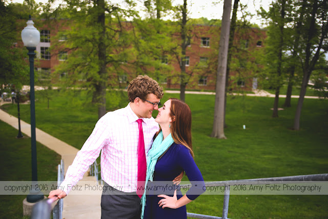 engagement session at Rose Hulman