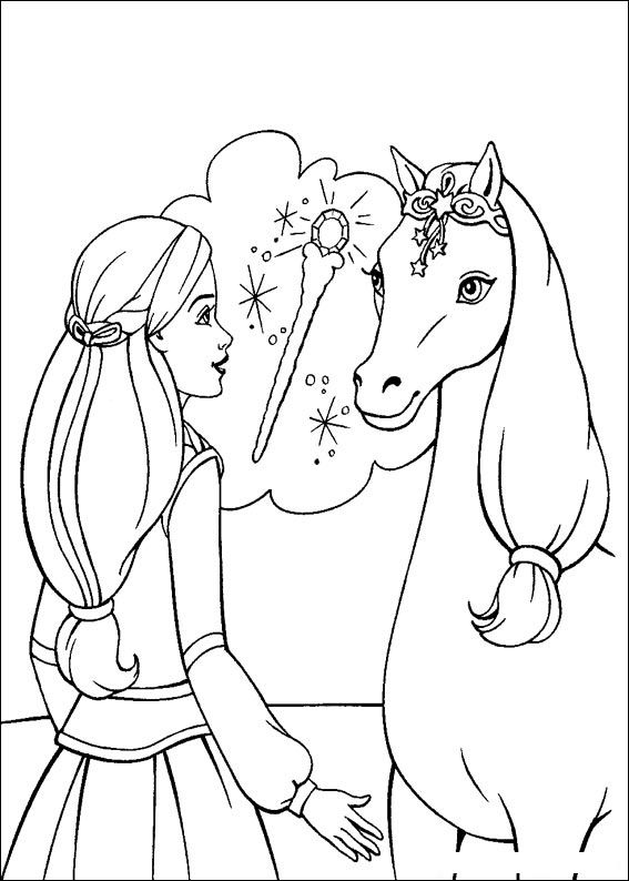 Free Coloring Sheets Of Barbie 3