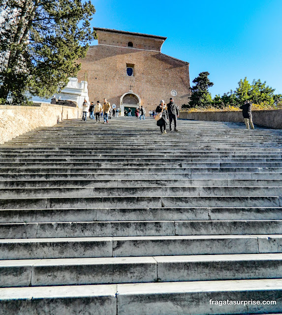 Escadaria da Basílica de Santa Maria in Aracoeli em Roma