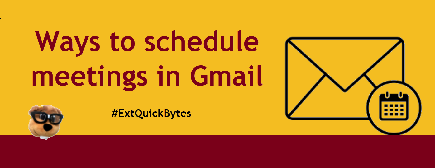 Ways to schedule meetings in Gmail