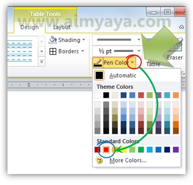 Microsoft word mempunyai akomodasi yang sanggup kita gunakan untuk mengatur garis border Cara Mengatur Garis Border Tabel Ms Word