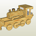 1/1 WOODEN TOYS TRAIN PAPER MODEL