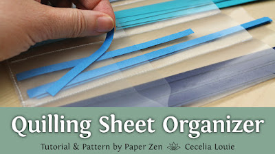 Quilling Strip Sheet Organizer