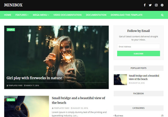  Download Free MiniBox Blogger Template is a premium looking and professionally designed m MiniBox Responsive Blogger Template