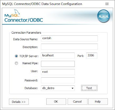 Membuat DSN (Data Source Name) pada MySQL Connector ODBC