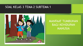 soal kelas 3 tema 2 subtema 1 menyayangi hewan dan tumbuhan