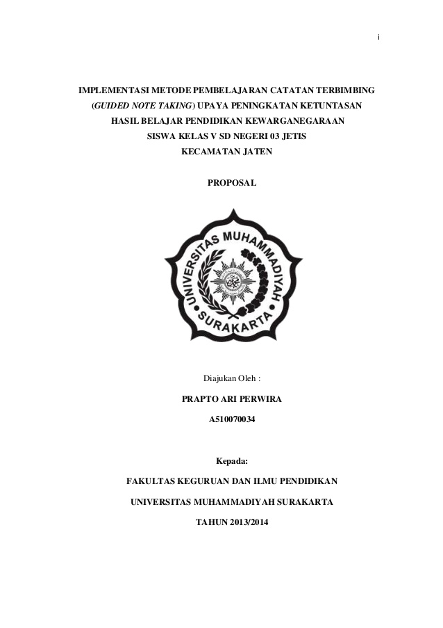 Kumpulan proposal tesis kualitatif