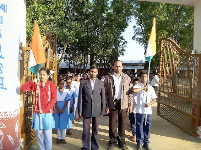 Sri Nursingha Charan Nayak  - Asst. Tr. TGT (CBZ) & Sri Akshya kumar Behera - Asst. Tr. TGT (PCM) with Student