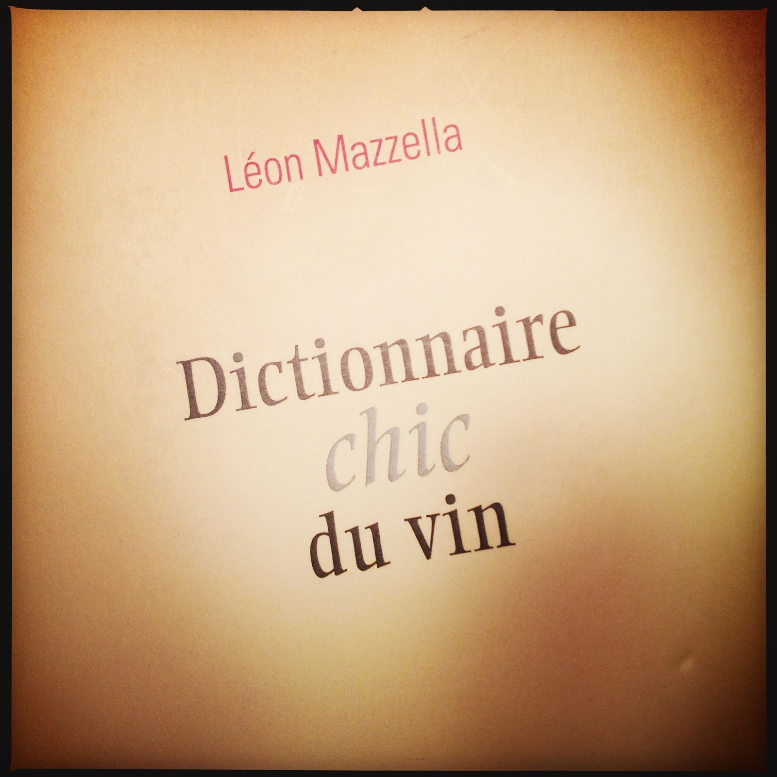 dictionnaire chic du vin lon mazzella criture paris 2015 cet 