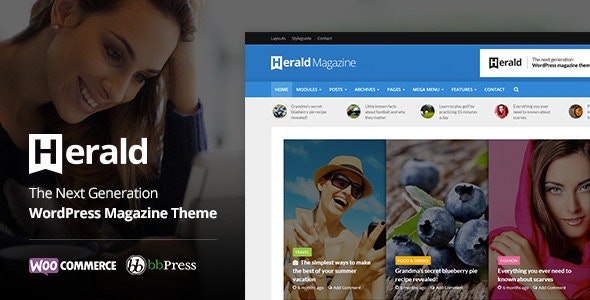 Herald - Newspaper and News Portal WordPress Theme Free Download