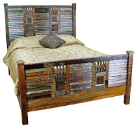 Antique wooden bed