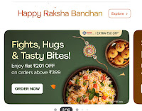 Swiggy RakhaBandhan Offer get 201₹ off Coupon