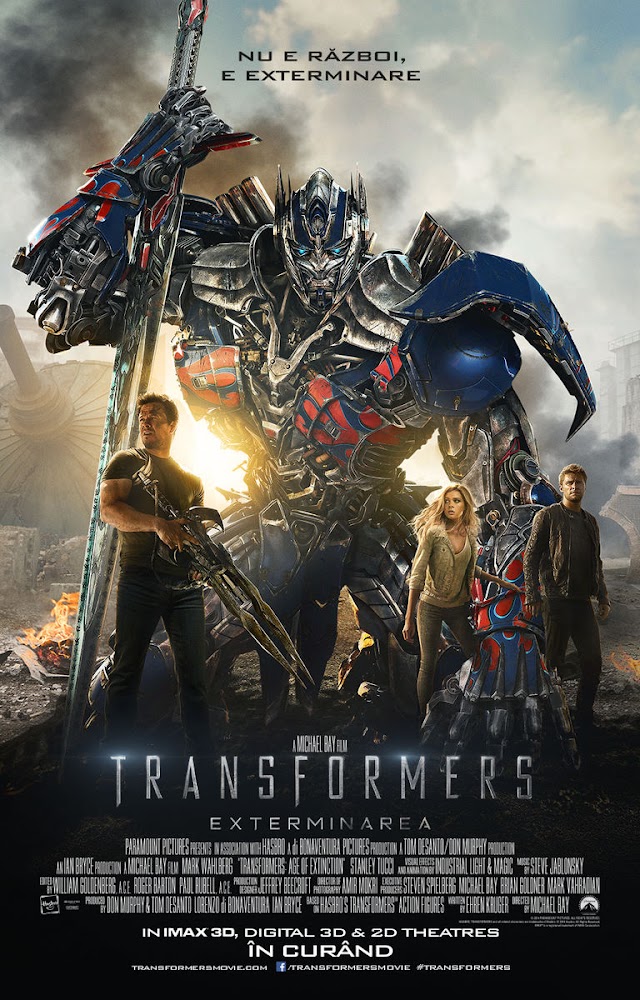 Transformers 4: Exterminarea (Film acțiune sf 2014) Transformers 4: Age of Extinction Trailer și detalii