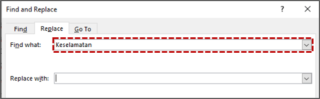 Mencari dan Mengganti Teks 3