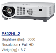 Projector NEC P502HLG-2