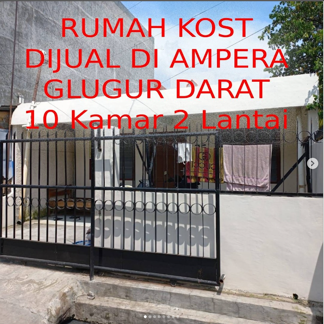 DIJUAL Rumah Kos Jenis Property : Rumah Kos Di Ampera Glugur Darat 10 Kamar