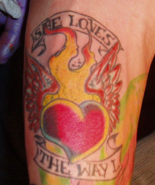 love heart tattoos. tattoo love heart tattoos with