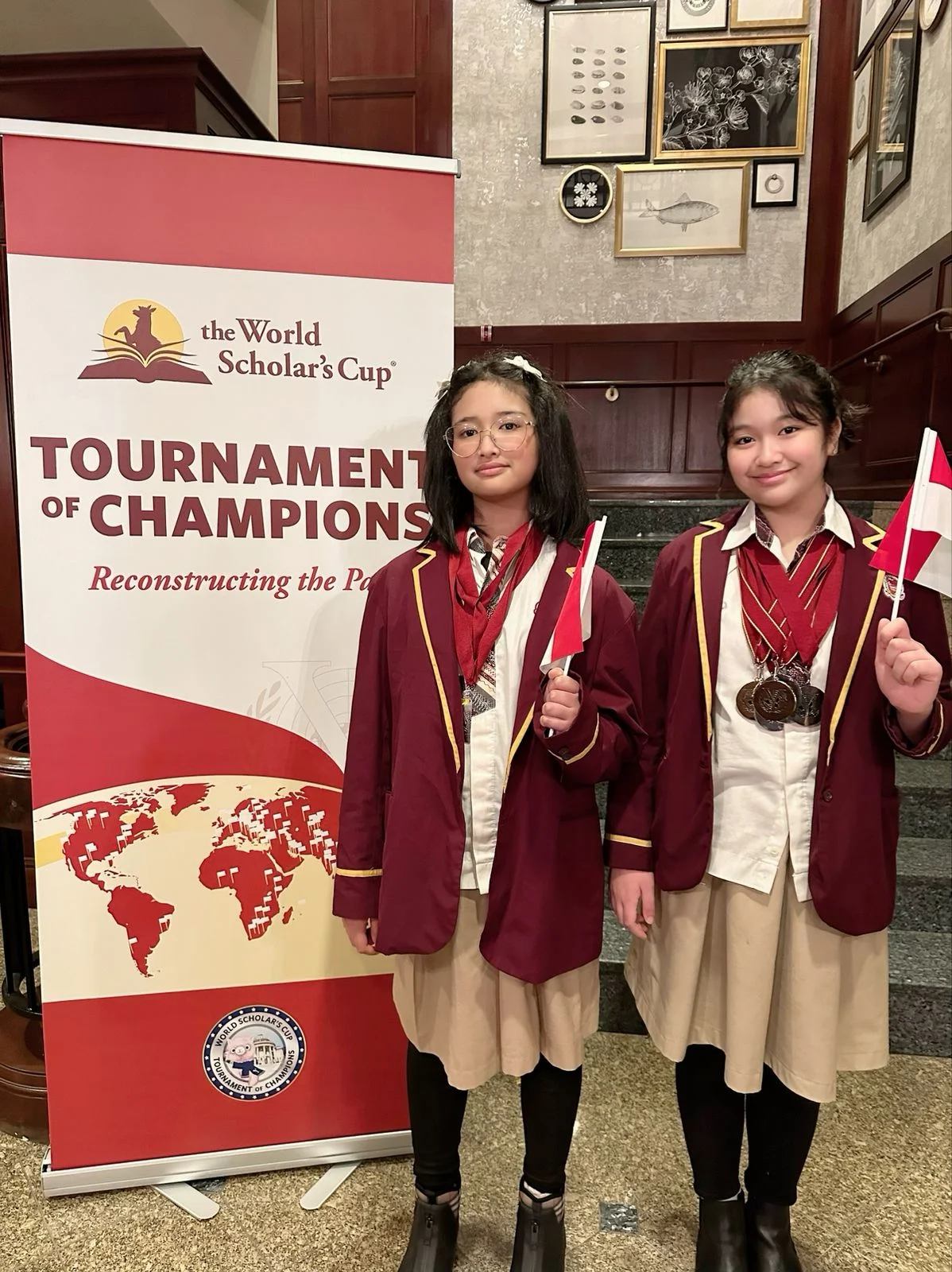 Aisha dan Neby Boyong 11 Medali di Tournament Of Champions World Scholar