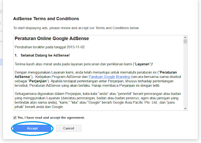 Cara Daftar Google AdSense Melalui Blog Dijamin Diterima 2016