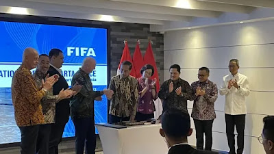 Jokowi Meresmikan Pembukaan Kantor FIFA Di Jakarta