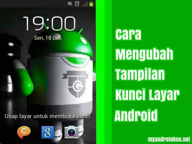 cara mengubah tampilan kunci layar android