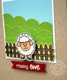 Sunny Studio Stamps: Missing Ewe Sheep Themed Card by Vanessa Menhorn