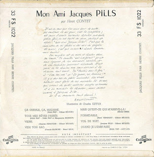 Jacques Pills - Jacques Pills  - France - 1953 - Back