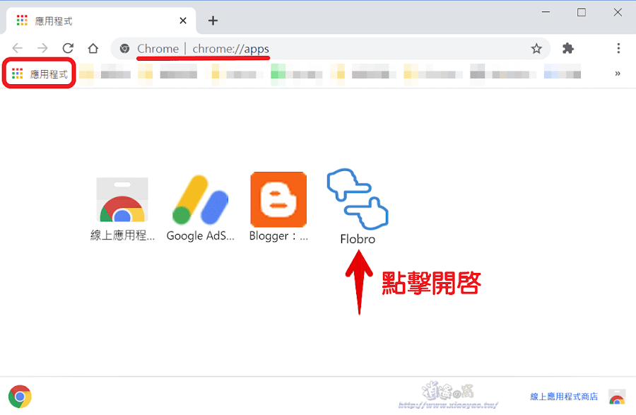 Flobro 用懸浮瀏覽器視窗開啟網頁