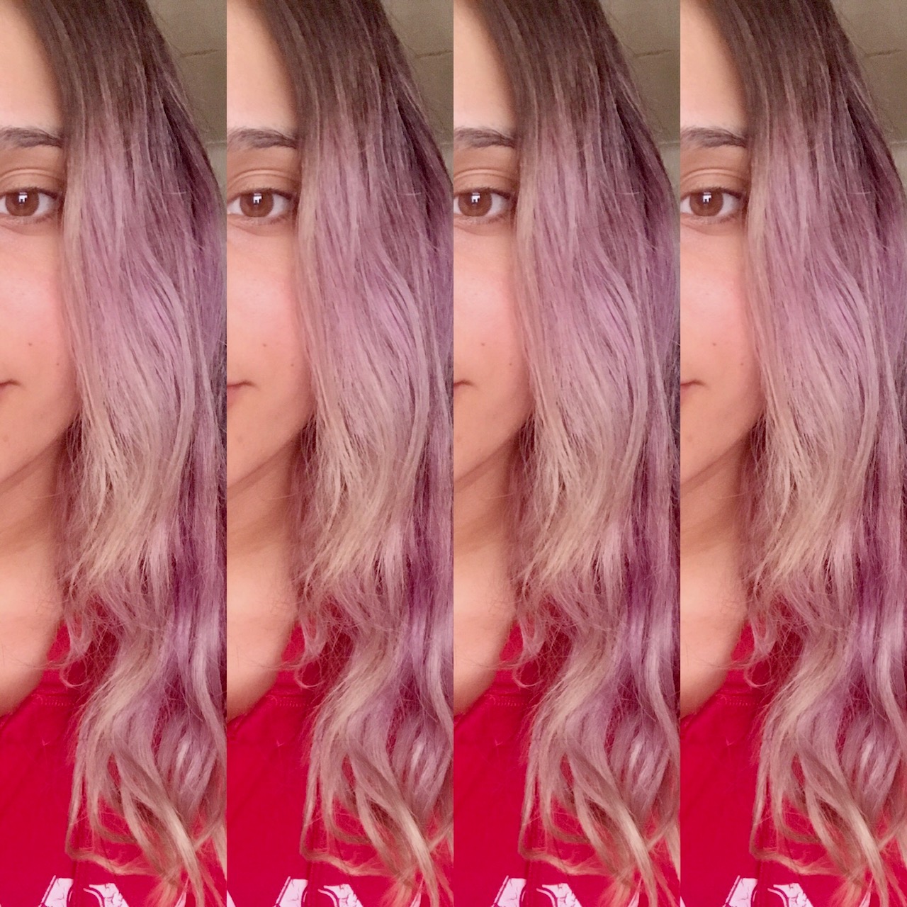 New Green Purple Hair Using Pravana Adore Sparks Color Nubia S Nonsense