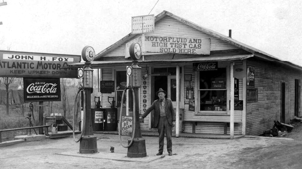 Just A Car Guy: gas stations and gas company advertising 