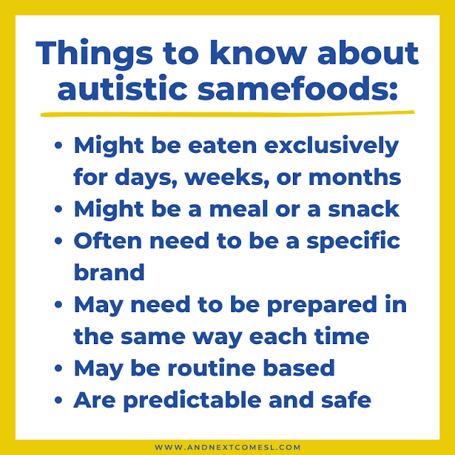 Things to know about samefoods in autism