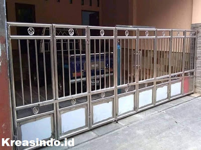 15+ Model Pintu Pagar Stainless Steel Minimalis Terbaru dan Terlengkap