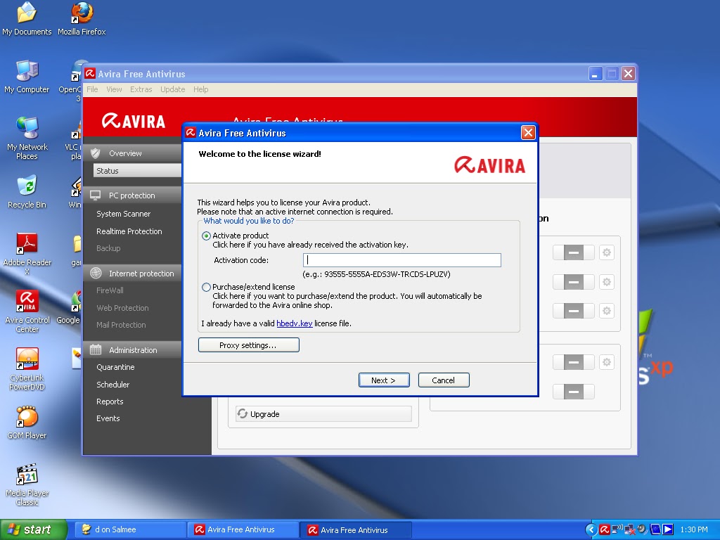 infoTERKINI: Cara Renew Offline Lesen AVIRA - 2014