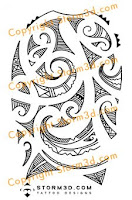 Robbie Williams tattoo design maori