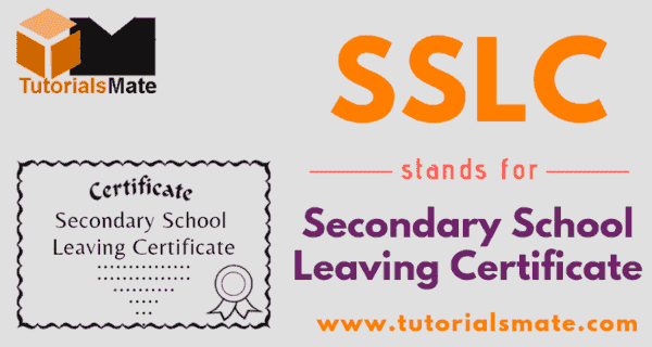 SSLC Full Form