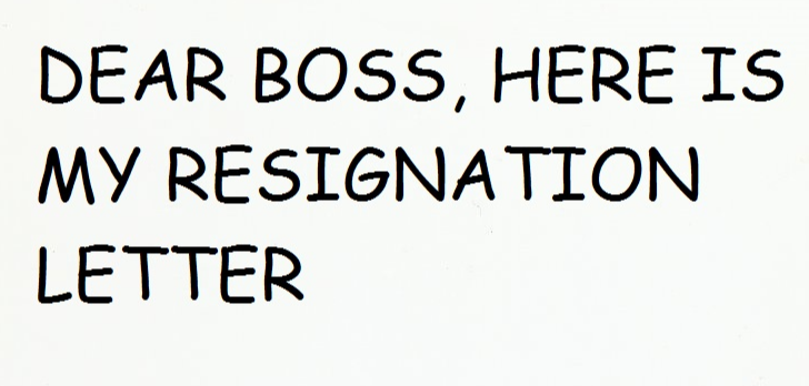 RESIGNATION LETTER