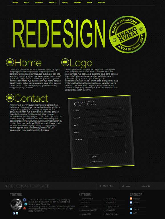 Redesign-template