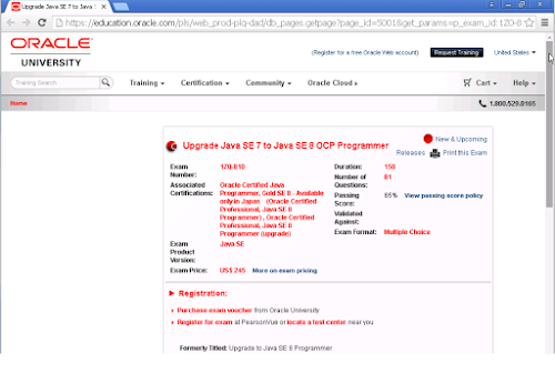 1Z0-810 OCPJP 8 Upgrade from OCPJP 7