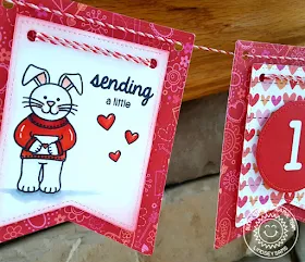 Sunny Studio Stamps: Sending My Love Valentine's Day Banner by Lindsey Sams.